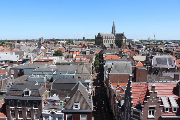 Haarlem Países Baixos Julho 2018 Panorama Cidade Haarlem — Fotografia de Stock