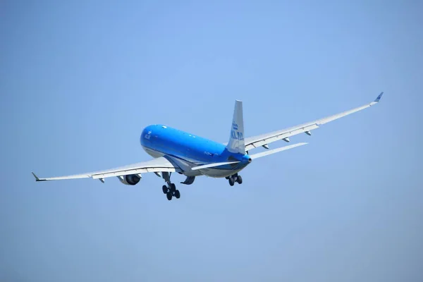 Amszterdam Hollandia 2017 Április Aom Klm Royal Dutch Airlines Airbus — Stock Fotó