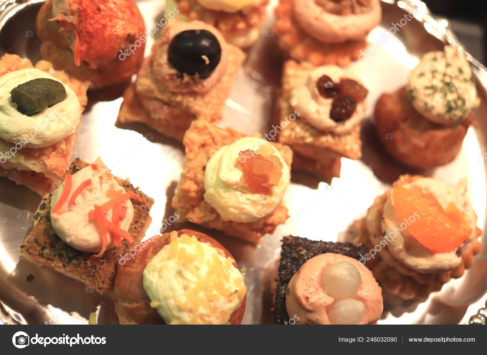 Luxurious Decorated Snacks Various Ingredients Served Finger Food