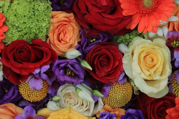Барвисті весільні квіти — стокове фото
