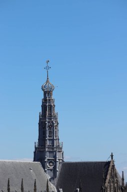 Haarlem, Hollanda - 8 Temmuz 2018: Saint Bavo Kilisesi