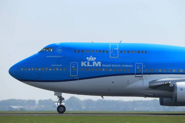 Amsterdam Holandia-22 kwietnia, 2019: pH-BFV KLM Royal Dutch Airlines Boeing 747-400m — Zdjęcie stockowe