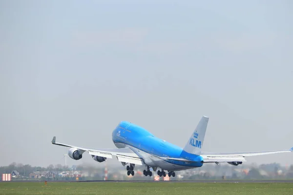 Amsterdam Holandia-22 kwietnia, 2019: pH-BFV KLM Royal Dutch Airlines Boeing 747-400m — Zdjęcie stockowe