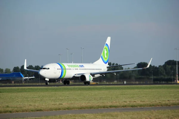 Amsterdam, Niederlande - 18. August 2016: ph-hsj transavia boeing 737-8k2 — Stockfoto