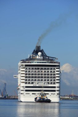 Velsen, Hollanda - 23 Eylül 2017: Msc Preziosa