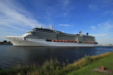 Velsen, Hollanda - 20th Temmuz 2017: Ünlü siluet