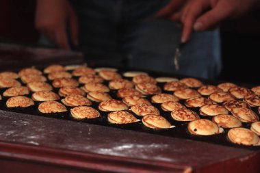 geleneksel Hollanda poffertjes