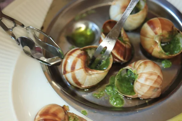 Escargots de Bourgogne — Fotografia de Stock