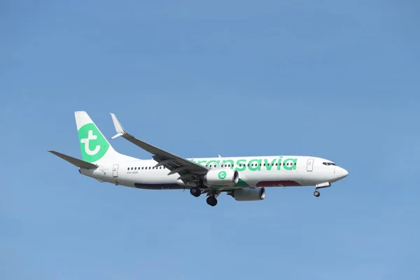 Amsterdam, Nederland-30 mei 2019: pH-HSM Transavia Boeing 737-800 — Stockfoto