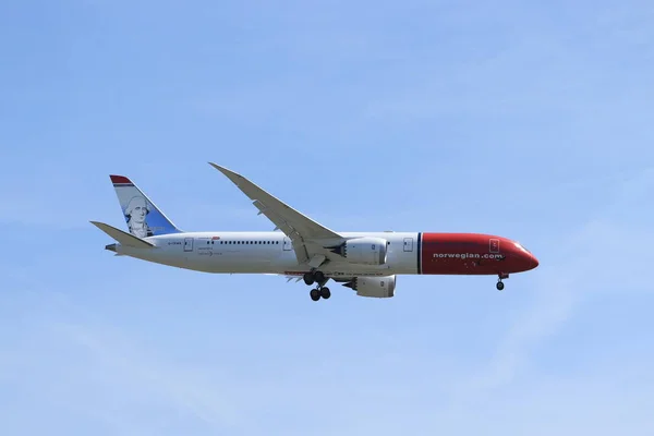 Amsterdam, Nederländerna-juni, 1st 2019: G-Ckwa norska Air UK Boeing 787-9 Dreamliner — Stockfoto
