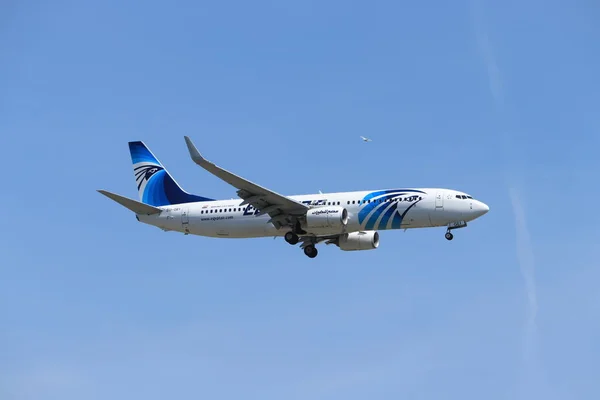 Amsterdam, Nizozemsko-červen, 1.2019: su-Gei EgyptAir Boeing 737-866 — Stock fotografie
