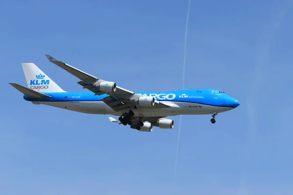 阿姆斯特丹， 荷兰 - 2019年6月1日： Ph-Ckb Klm 荷兰皇家航空公司波音747 — 图库照片