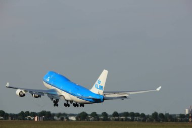 Amsterdam, Hollanda - 2 Haziran 2017: Ph-BFI Royal Klm Hollanda Hava Yolları