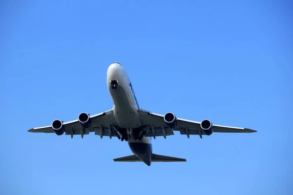 阿姆斯特丹荷兰-2018年3月4日: N854gt 阿特拉斯航空波音747-8f — 图库照片