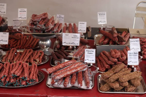 Heemstede, The Netherlands - May 26th, 2019: sausages — Stock Photo, Image