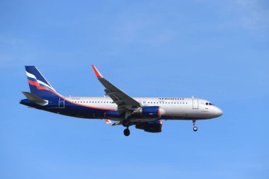 Amsterdam, Hollanda - 30 Mayıs 2019: Vq-Bsg Aeroflot - Russian Airlines Airbus A320