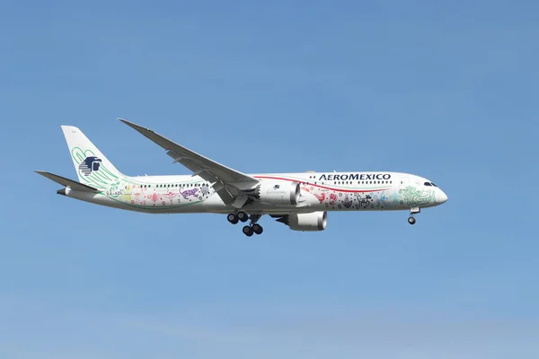 Amsterdã, Holanda - 30 de maio de 2019: XA-ADL Aeromexico Boeing 787-9 Dreamliner — Fotografia de Stock