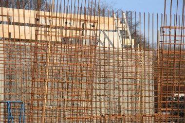 Çit inşaat sahasında