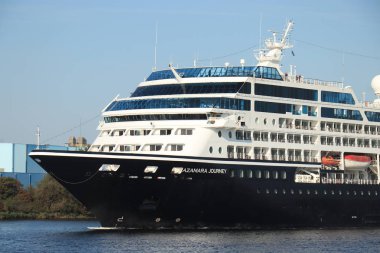 Velsen, Hollanda 24 Ağustos 2019: Azamara Yolculuğu