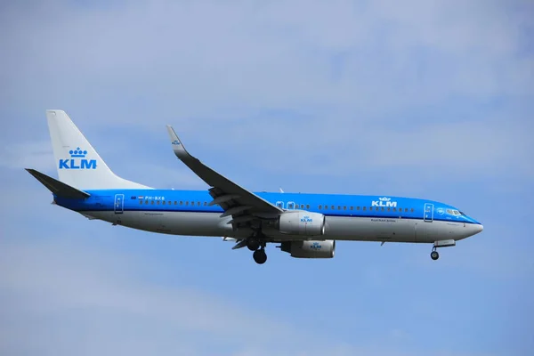 Ámsterdam, Países Bajos, 21 de julio de 2016: PH-BXB KLM Boeing 737 — Foto de Stock