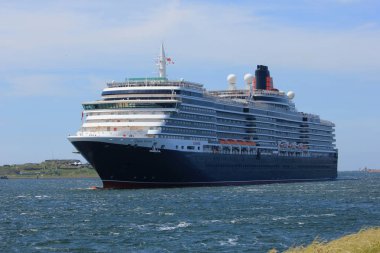 IJmuiden, Hollanda - 5th Haziran 2017: Kraliçe Victoria, Cunard