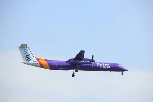 Amsterdam, Nizozemsko - 31 března 2017: G-Jecm Flybe De Havilland — Stock fotografie