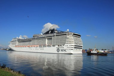 Velsen, Hollanda - 23 Eylül 2017: Msc Preziosa