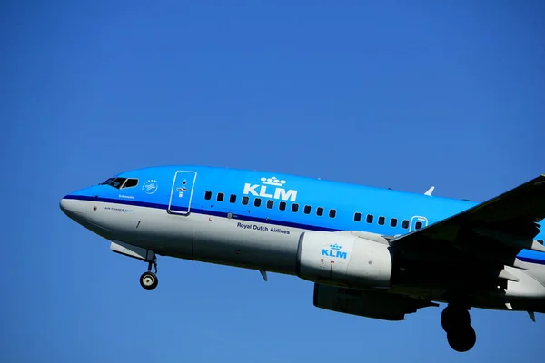 Amsterdam Holandia - 3 maja 2018: Ph-Bgx Klm Boeing 737-700 — Zdjęcie stockowe