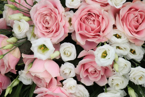 Flores de casamento rosa e branca — Fotografia de Stock