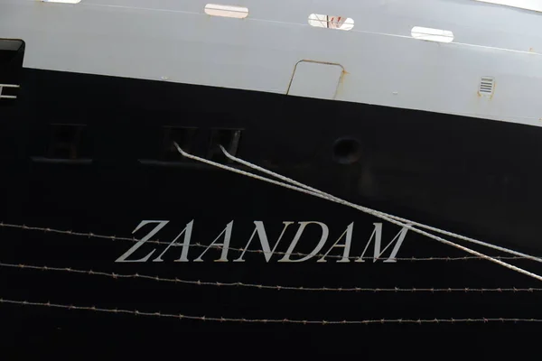 Ijmuiden Hollandia 2020 Június Holland America Line Által Üzemeltetett Zaandam — Stock Fotó