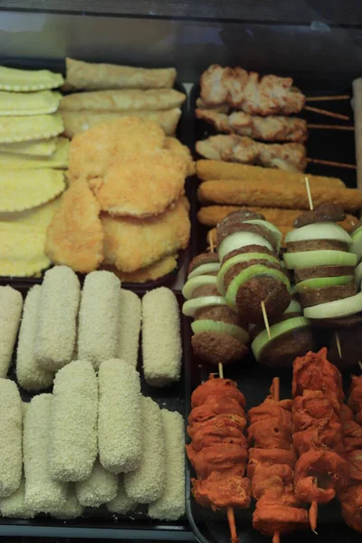 Голландському Ресторані Фаст Фуду Можна Побачити Різні Види Сирих Закусок — стокове фото