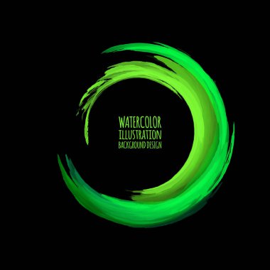 Neon boya soyut yuvarlak. Parlayan retro çerçeve. Vintage floresan daire sembolü. Club, bar veya Cafe siyah bir duvar için bir işaretçi yakma. Reklam, işaret, poster, afiş tasarım öğesi. Vektör çizim