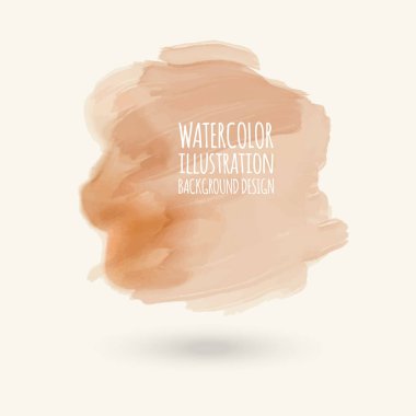 Beyaz arka plan üzerine renk suluboya. Gazetede sıçramasına renk. Çizilmiş bir koludur. Vektör çizim.