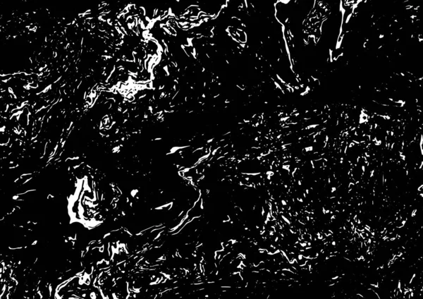 Grunge Marmor Stil Textur Abstrakte Monochrome Vektorschablone Schwarz Weißer Hintergrund — Stockvektor