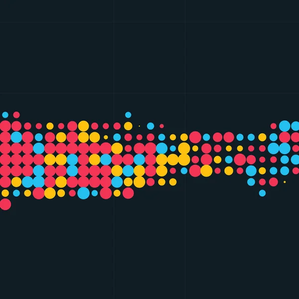 グランジ ハーフトーン ドット テクスチャを抽象化します 背景を色します ベクトル図 — ストックベクタ