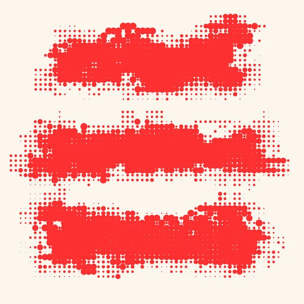 Pinceau Effet Grunge Rouge Superposition Distress Dirty Grain Texture Vectorielle — Image vectorielle