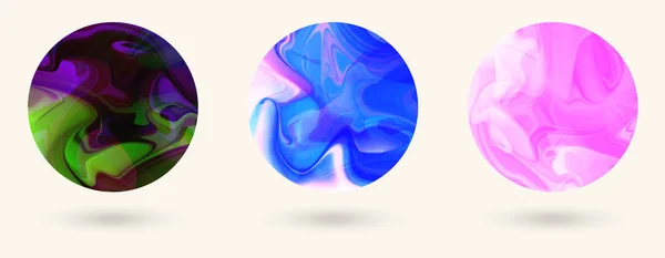 Αφηρημένο Χρωματιστό Σετ Μπάλα Χρώματος Εικονογράφηση Διανύσματος — Διανυσματικό Αρχείο