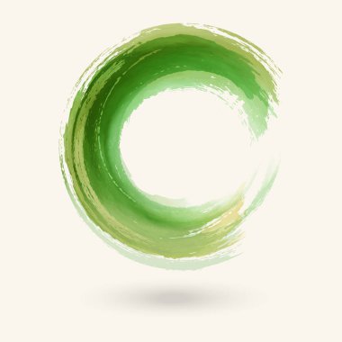 Suluboya daire doku. Vektör daire öğeleri