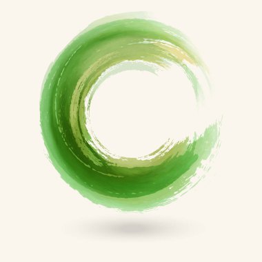 Suluboya daire doku. Vektör daire öğeleri