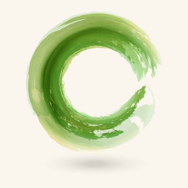 Suluboya daire doku. Vektör daire öğeleri