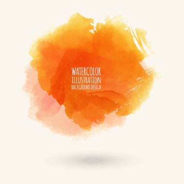 Beyaz arka plan üzerinde soyut suluboya blob.