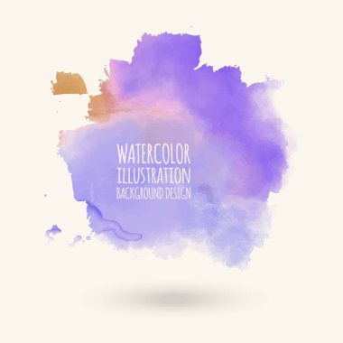 Beyaz arka plan üzerinde soyut suluboya blob.