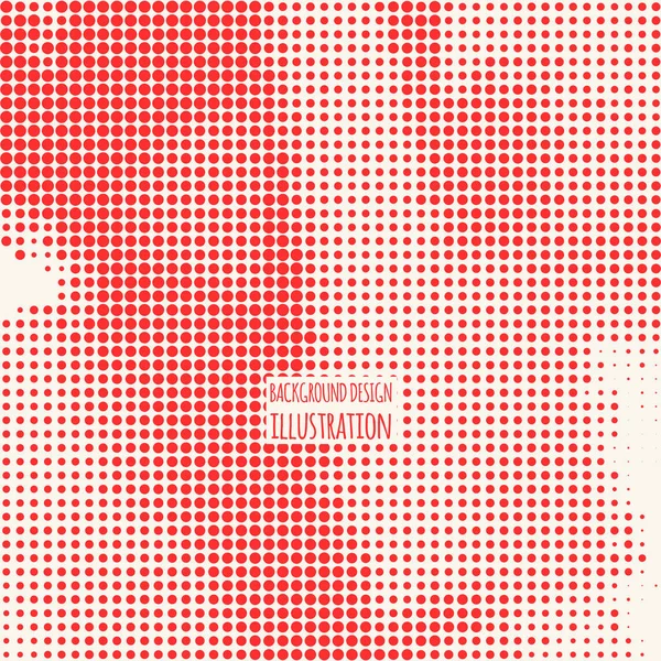 Halftone illustratie. Rood Brachure. — Stockvector