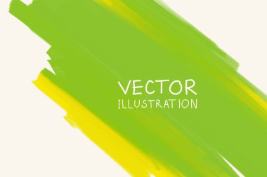 İş tasarım şablonları. Yeşil Boyalı Özgeçmişli Broşür. Soyut Modern Dekorasyon. Vektör İllüstrasyonu.