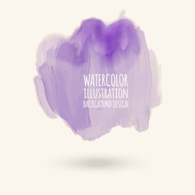 Beyaz arka plan üzerine soyut mavi suluboya. Gazetede sıçramasına renk. Çizilmiş bir koludur. Vektör çizim.