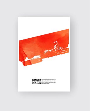 Suluboya kırmızı kan renk tasarım afiş. Vektör çizim