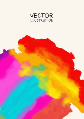Boya parlak renk arka plan lekeleri. Vektör çizim.