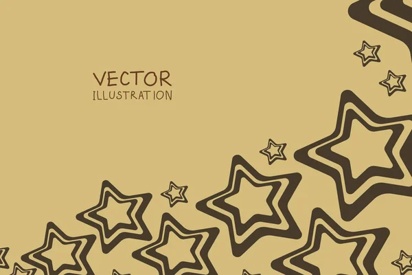 Geometrische Sterne Abstrakte Flugblätter Broschüren Ungewöhnliche Farbformen Stil Design Malelemente — Stockvektor