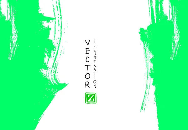 Banner mit abstrakter Farbtinte. eps10 Vektorabbildung — Stockvektor