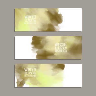 Vektör afiş şekiller collection beyaz izole